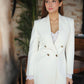 Clean White Blazer Dress