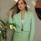 Pastel Green Crop Pantsuit