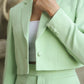 Pastel Green Crop Pantsuit