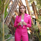 Hot Pink Crop Blazer