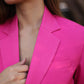 Hot Pink Crop Blazer