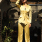 Lemon Silk Satin Pantsuit