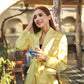 Lemon Silk Satin Pantsuit