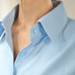 Blue Oversized Shirt Dress
