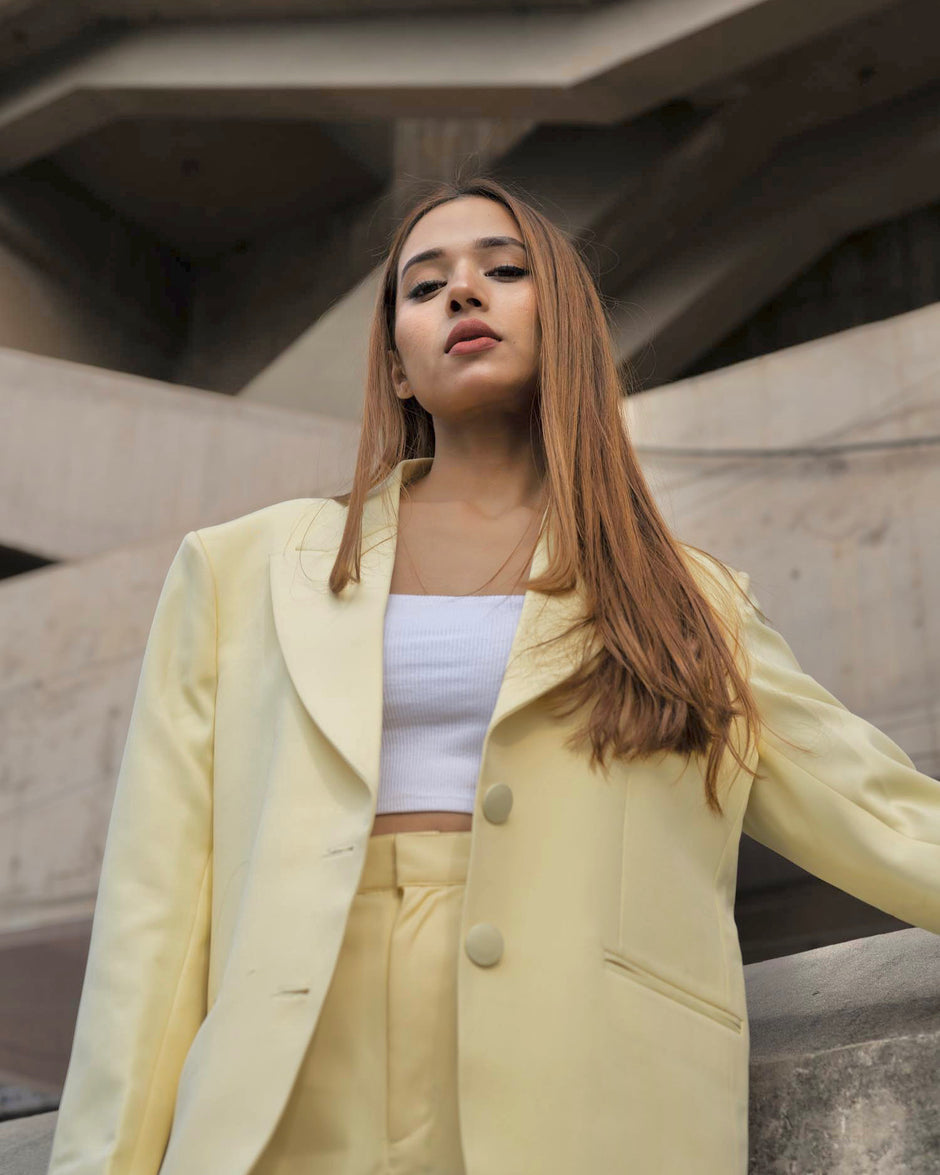 Lemon Oversized Pantsuit