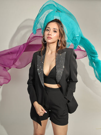All Eyes On Me Short Suit with Bralette