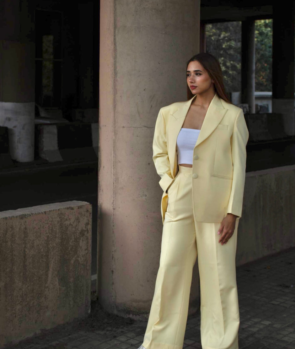 Lemon Oversized Pantsuit